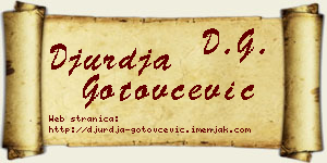 Đurđa Gotovčević vizit kartica